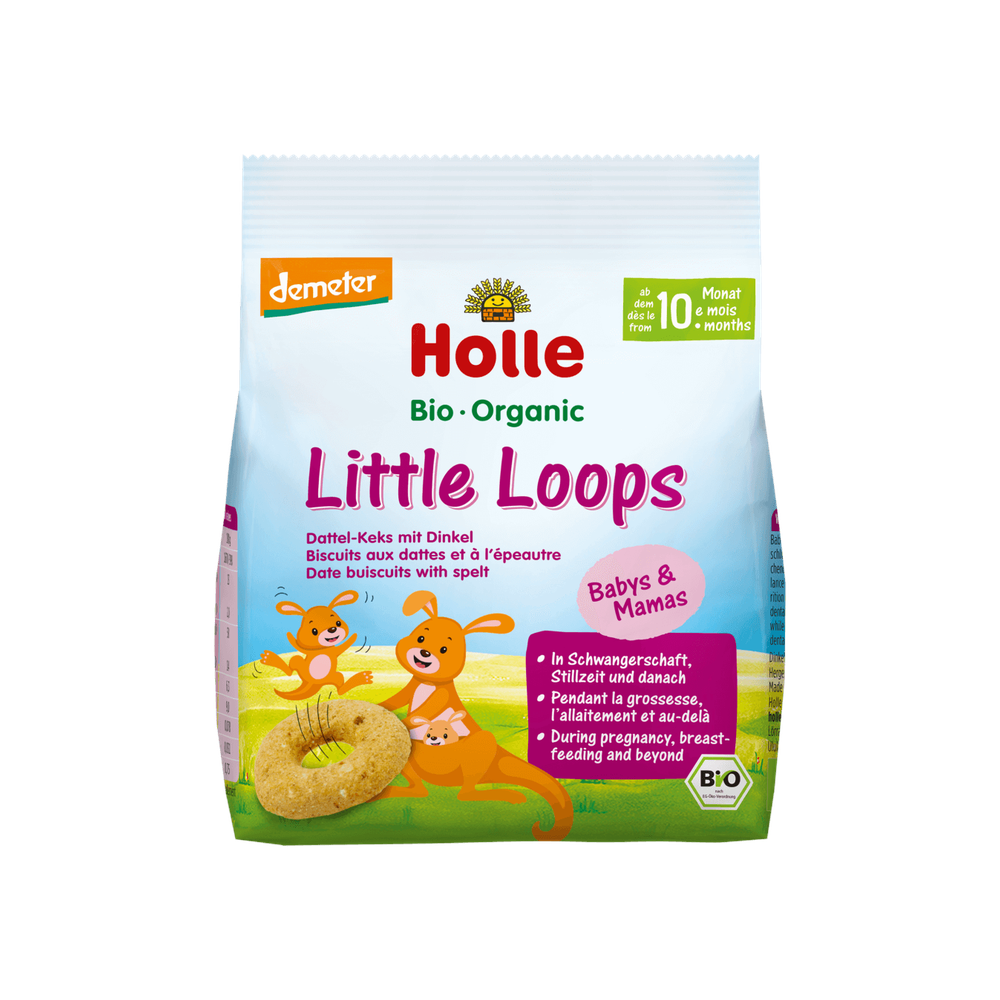Holle Organic Little Loops Date Biscuits with Spelt 80 g - Organic Shop USA