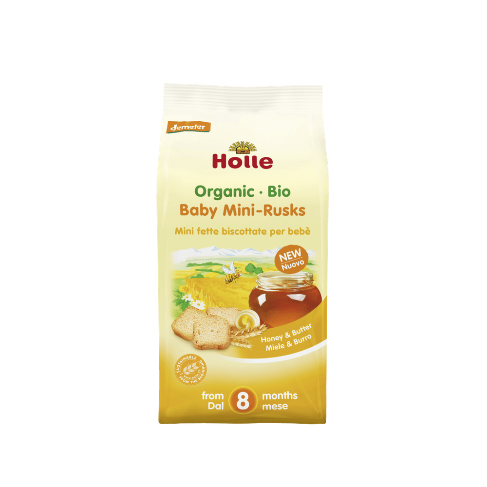 Holle Organic Minis Baby Rusks Honey & Butter 100 g UK - Organic Shop USA