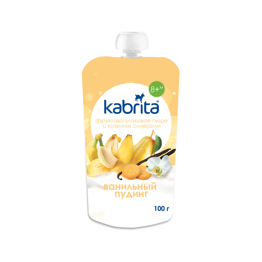 Kabrita Vanilla Pudding With Fruit, Cereal And Goat Cream 100 g - Organic Shop USA