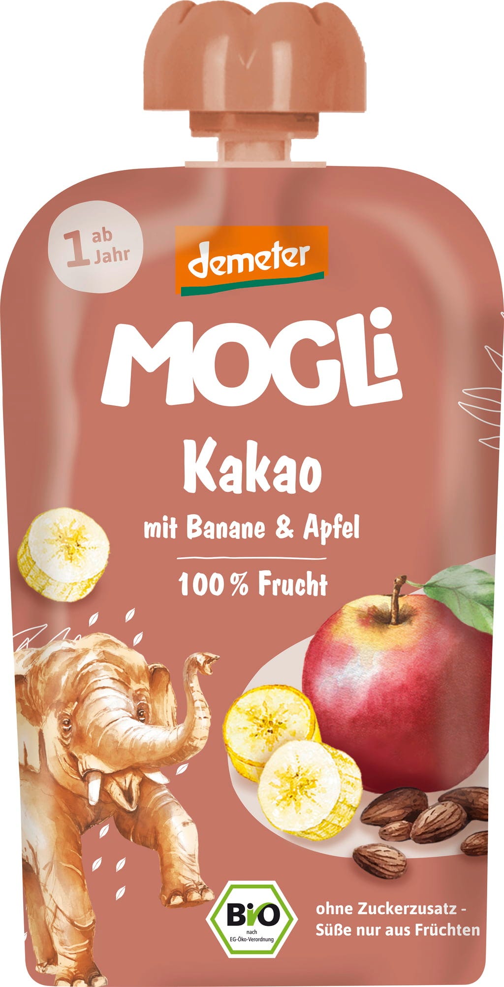Mogli Organic Pouch Cocoa Banana 120 g