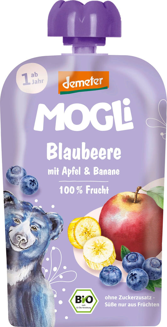 Mogli Organic Pouch Blueberry Banana 120 g