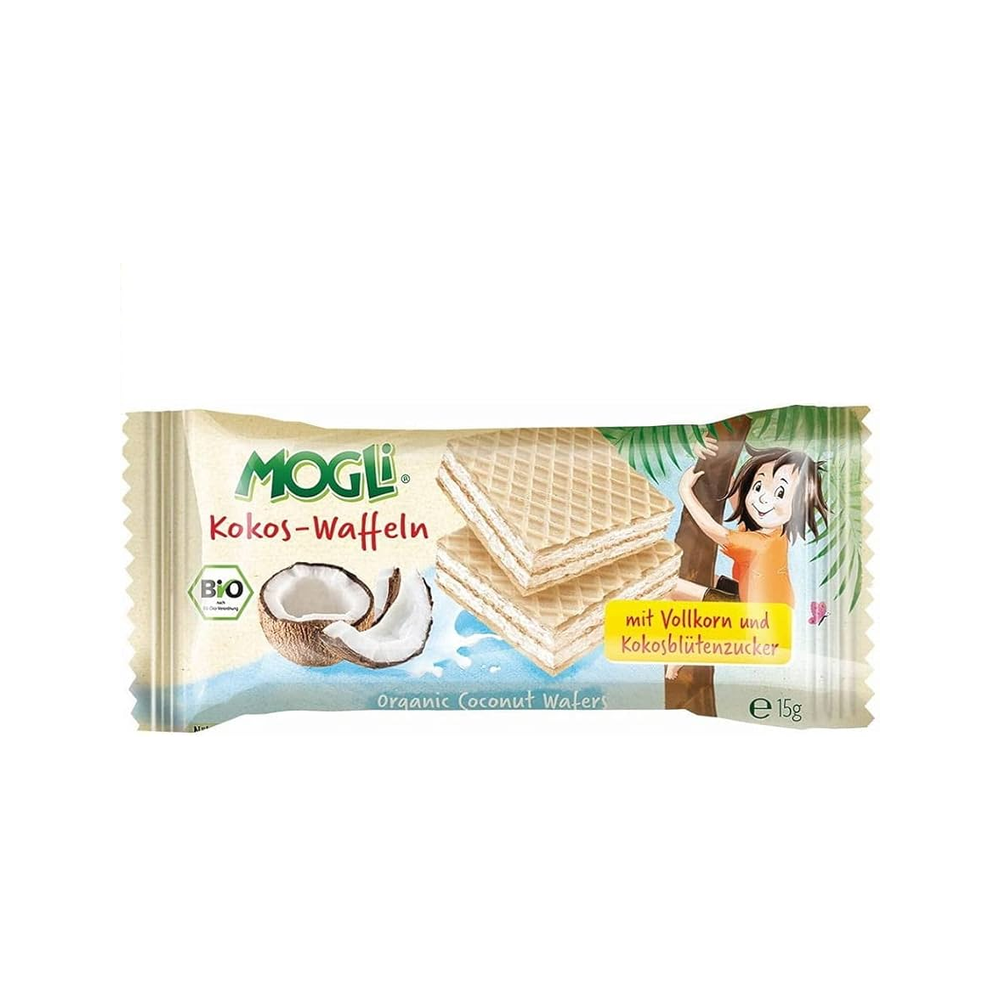 Mogli Organic Coconut Wafers 15 g - Organic Shop USA