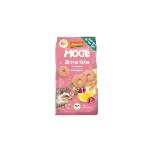 Mogli Organic Lemon Biscuits with Raspberry 125 g - Organic Shop USA