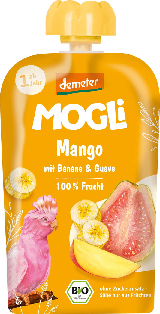 Mogli Organic Pouch Mango Guava 120 g