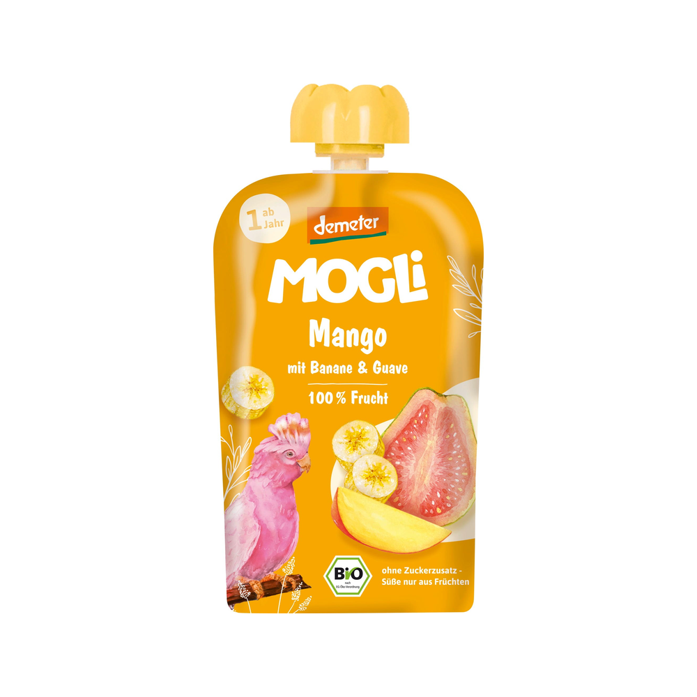 Mogli Organic Pouch Mango Guava 120 g - Organic Shop USA