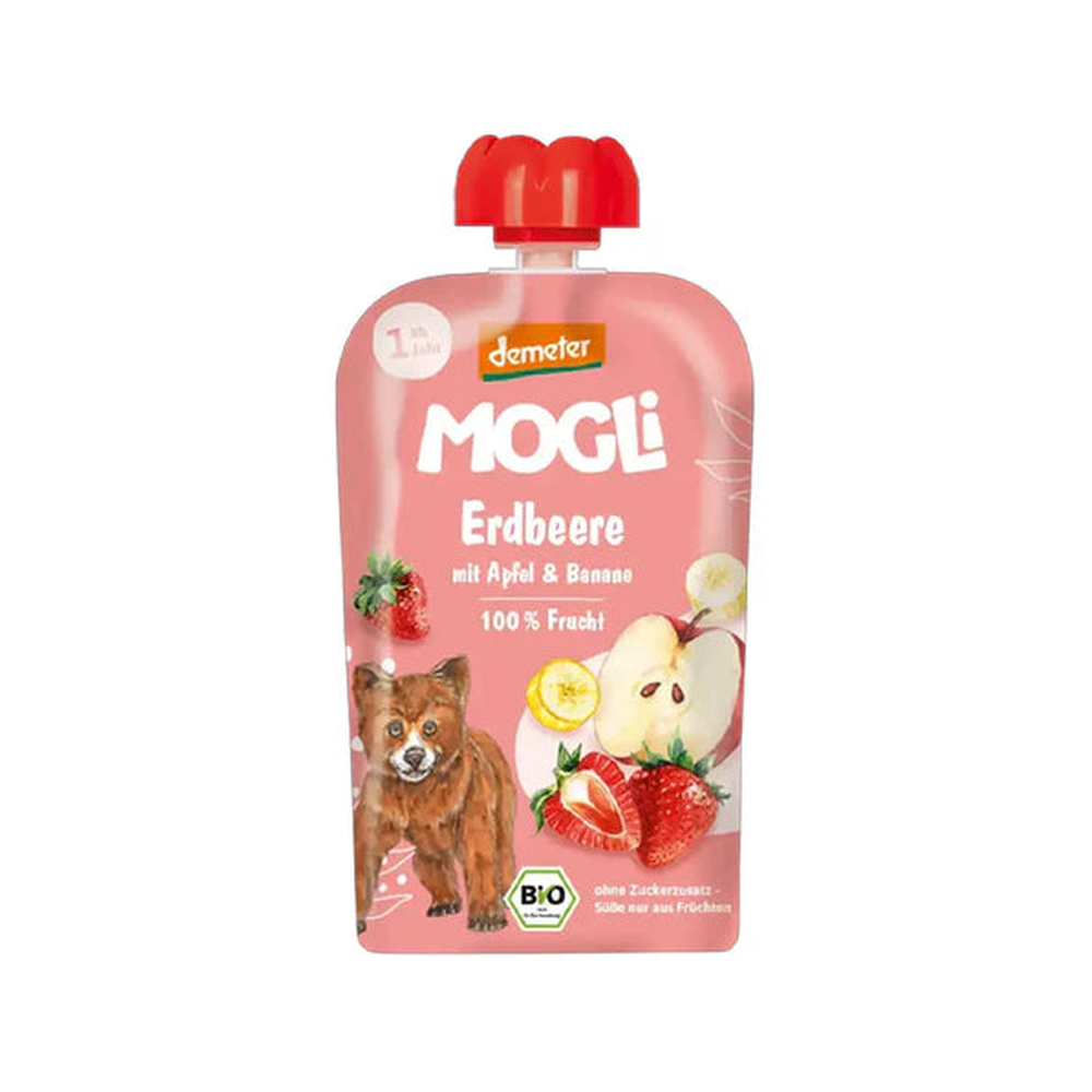 Mogli Organic Pouch Strawberry Apple 120 g - Organic Shop USA