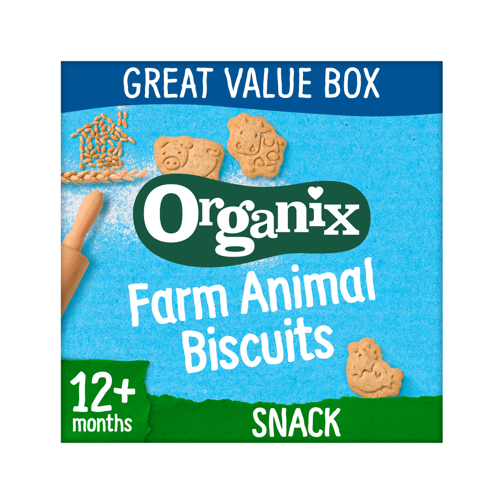 Organix Farm Animal Biscuits 100 g - Organic Shop USA